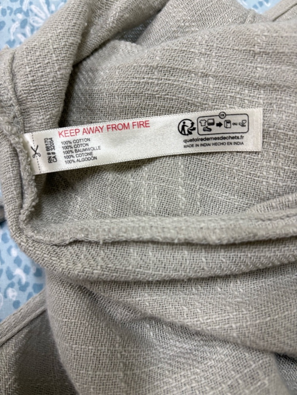 Free People Cream Linen-Texture Drawstring Hem Jumpsuit - Picture 13 of 16